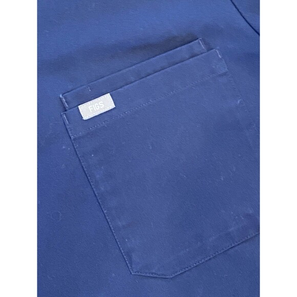Figs Mens Leon Three-Pocket Scrub Top Size XL Navy Nursing Healthcare Lab FM1500 - Picture 2 of 11